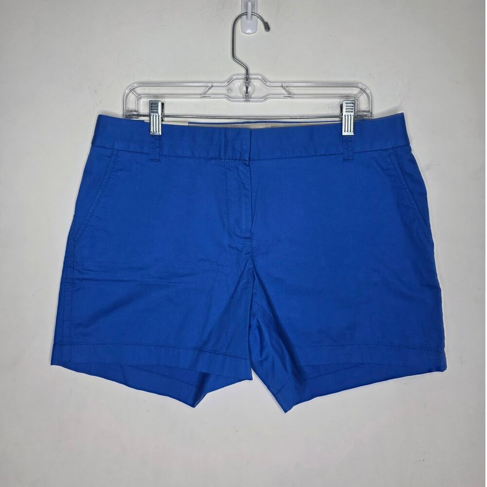 NWT J Crew city fit bright royal blue cotton chino shorts - 10